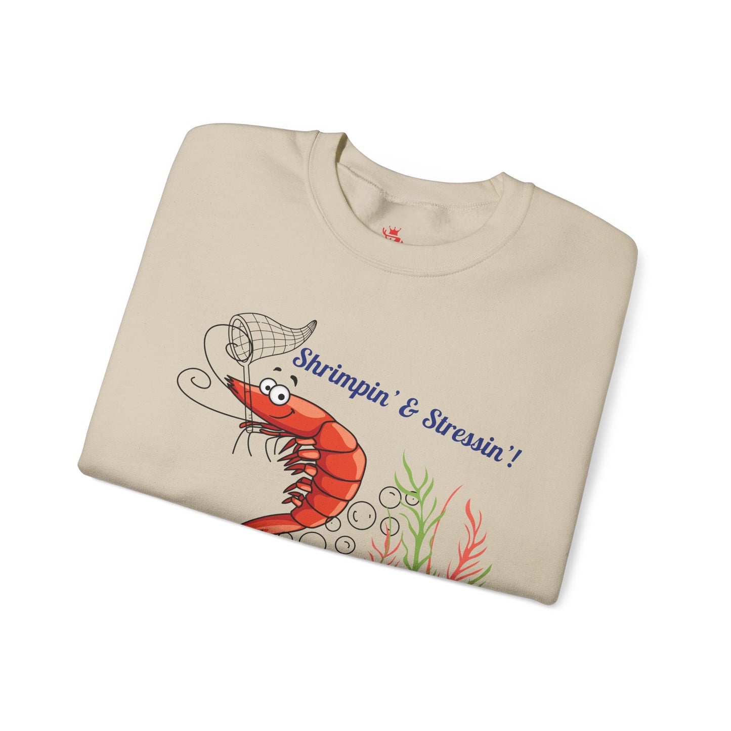 Shrimpin' & Stressin' Unisex Crewneck